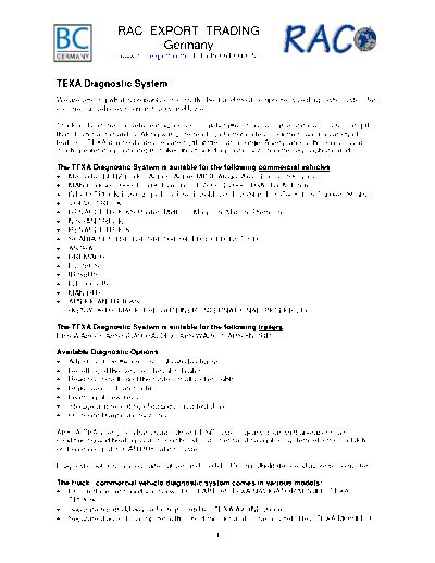   Trouble code defination
