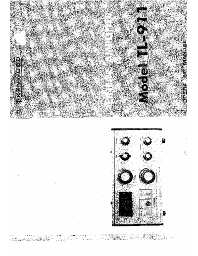 Kenwood TL 911 user manual