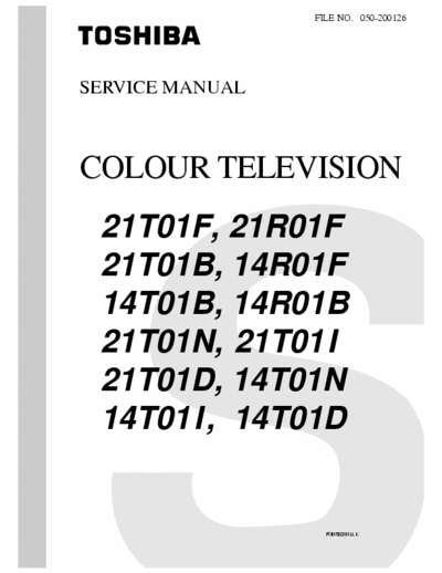 TOSHIBA  Service Manual