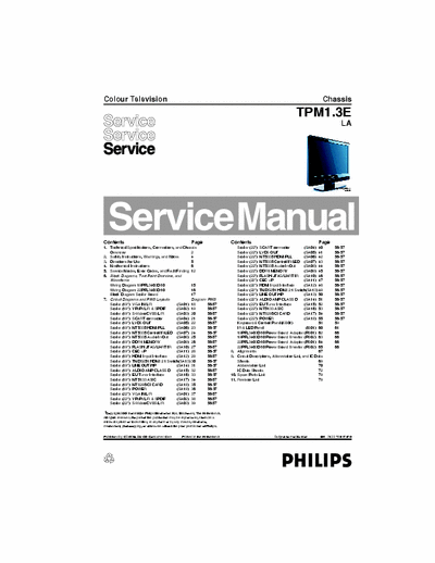 Philips  Philips chassis TPM1.3E LA