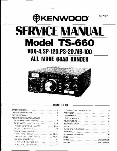 kenwood TS-660 TS-660 service manual
