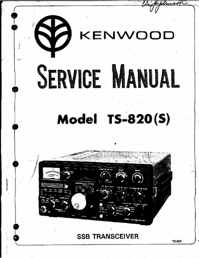 kenwood TS-820S TS-820S service manual