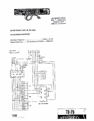 kenwood TU-79 TU-79  service manual