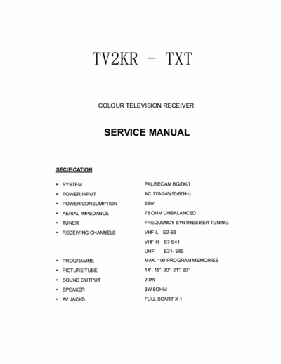   Service Manual