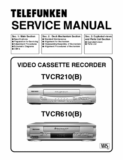 funai TVCR210(B)_TVCR610(B)( funai TVCR210(B)_TVCR610(B)( service manual
