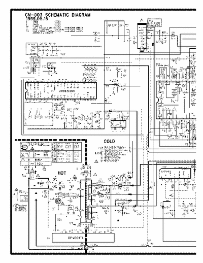 Daewoo CM-003 Schematic Diagraml - Color Television - (1999.08.16) pag. 2