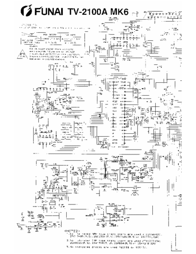 FUNAI TV-2100A Schematics