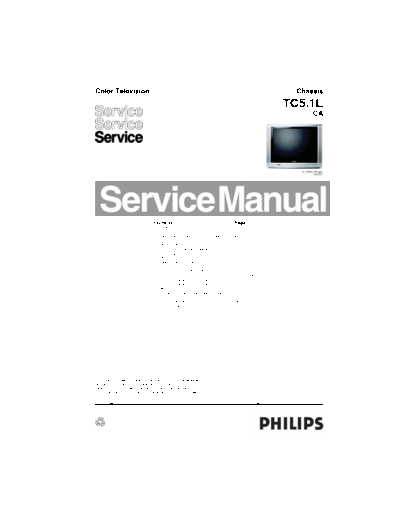 Philips 29PT6657-85 Manual de servicio Philips mod 29PT6657-85