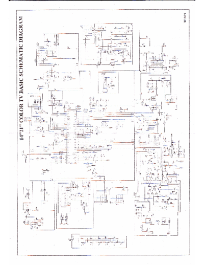 Unknown TF21P1 TV schematic 14-21"