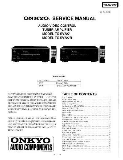 ONKYO TX-SV727R Service Manual