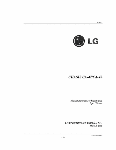 LG CA-47/CA-45 Repair Manual FOR this CHASSIS.