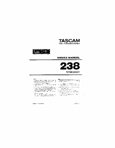 Tascam 238 cassette deck