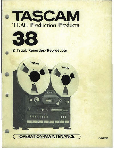 Tascam 38 tape deck