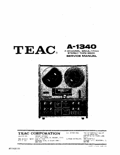 Teac A1340 tape deck
