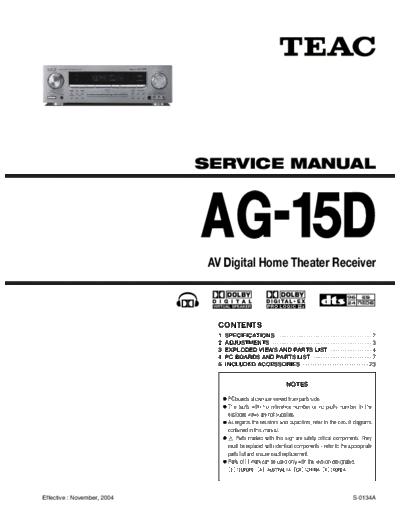 Teac AG15D receiver