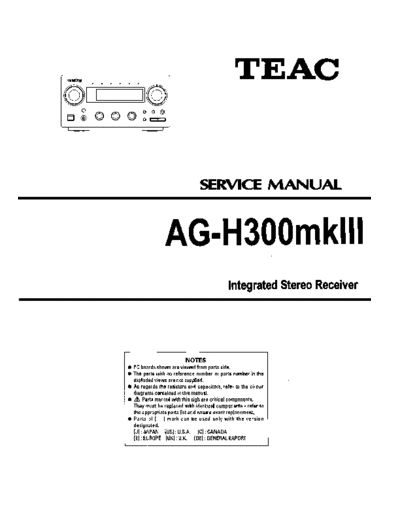 Teac AGH300Mk3 receiver