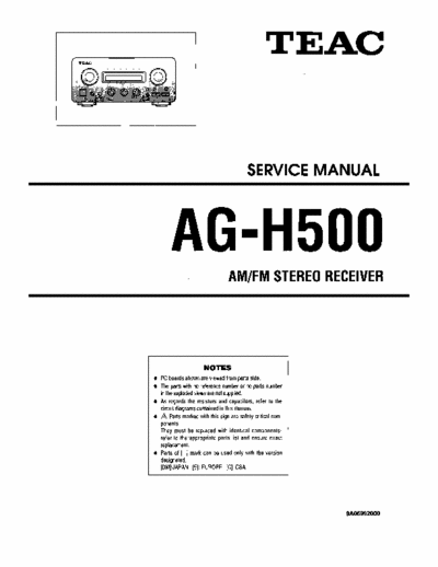Teac AGH500 receiver