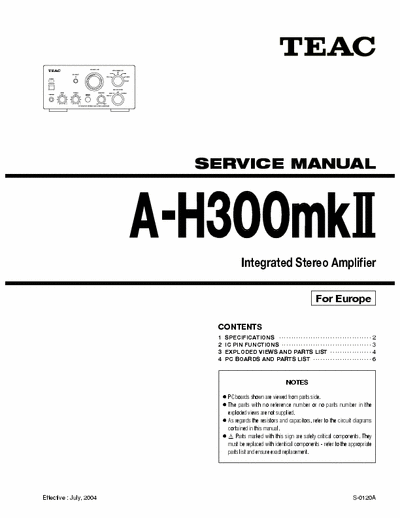 Teac AH300MkII integrated amplifier