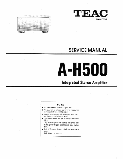 Teac AH500 integrated amplifier