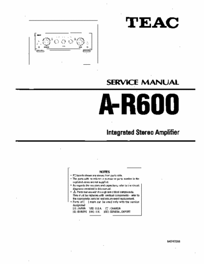Teac AR600 integrated amplifier