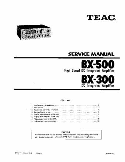 Teac BX300, BX500 integrated amplifier