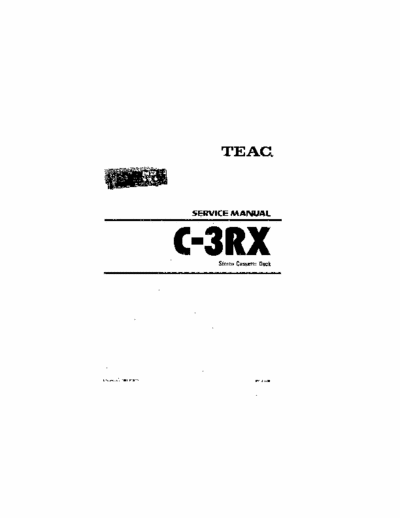 Teac C3RX cassette deck
