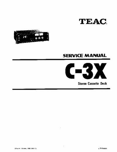 Teac C3X cassette deck