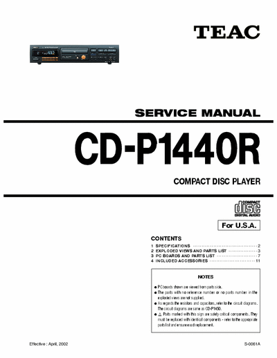 Teac CDP1440R cd