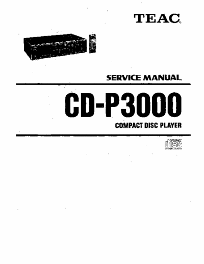 Teac CDP3000 cd