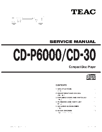 Teac CDP6000 cd