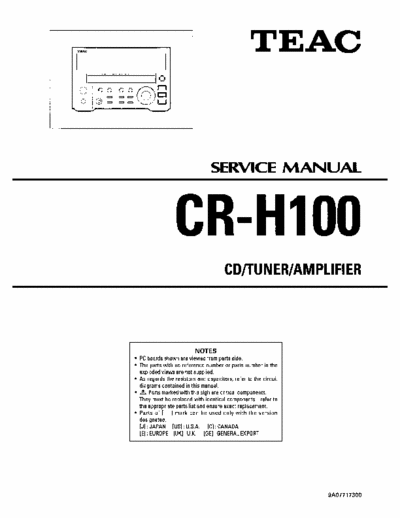 Teac CRH100 audio system