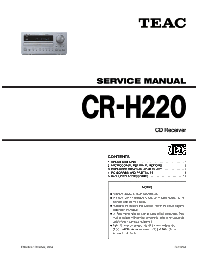 Teac CRH220 receiver + cd