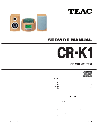 Teac CRK1 cd audio system