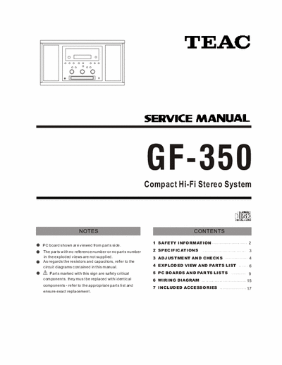 Teac GF350 audio compact system