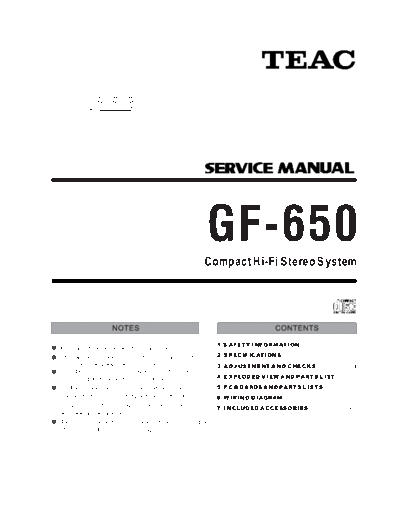 Teac GF650 audio compact system