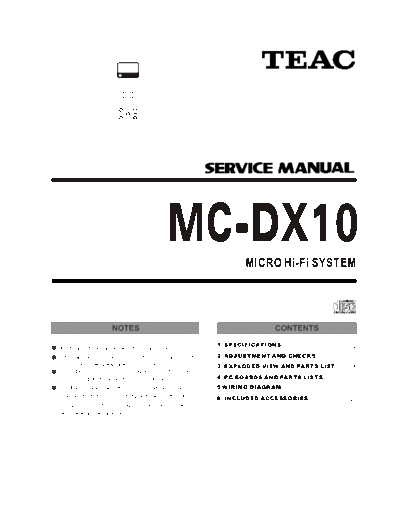 Teac MCDX10 audio micro system