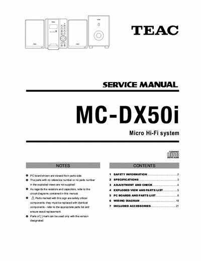 Teac MCDX50i audio micro system