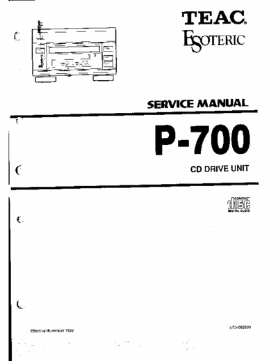 Teac P700 cd