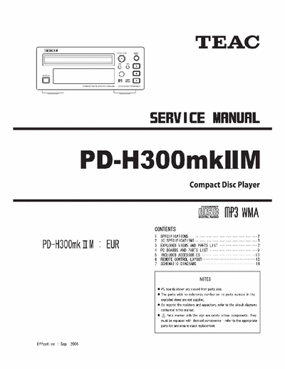 Teac PDH300Mk2M cd