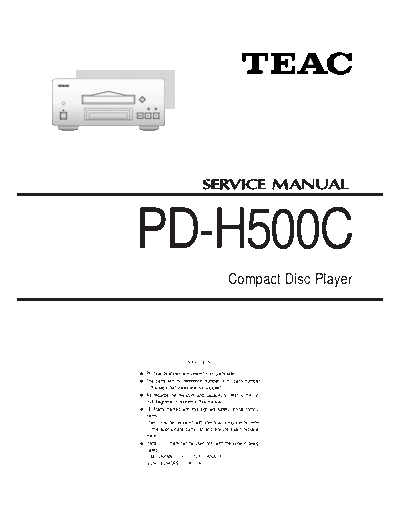 Teac PDH500C cd