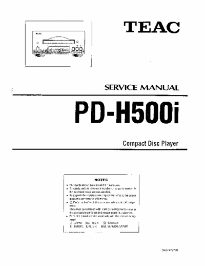 Teac PDH500I cd