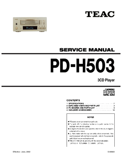 Teac PDH503 cd