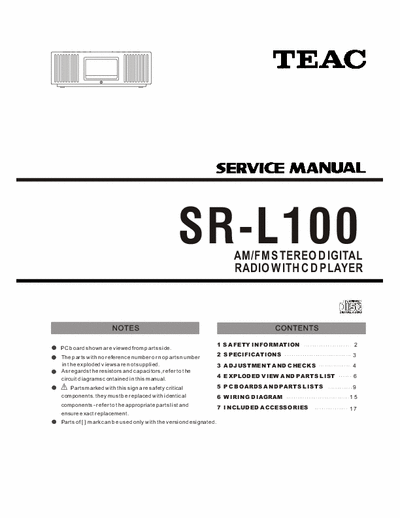 Teac SRL100 cd receiver
