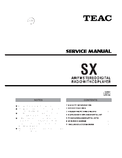 Teac SX cd receiver