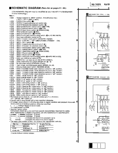 Technics Technics575 Technics575 scheme