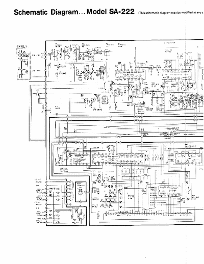 Technics SA222 receiver