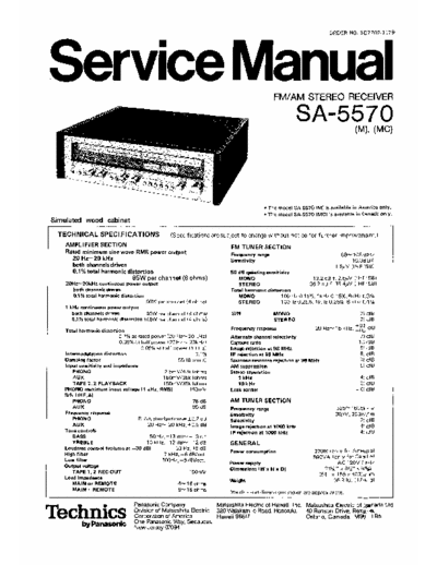 Technics SA-5570 Technics SA-5570 (Service Manual)