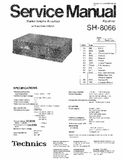 Technics SH8066 equalizer