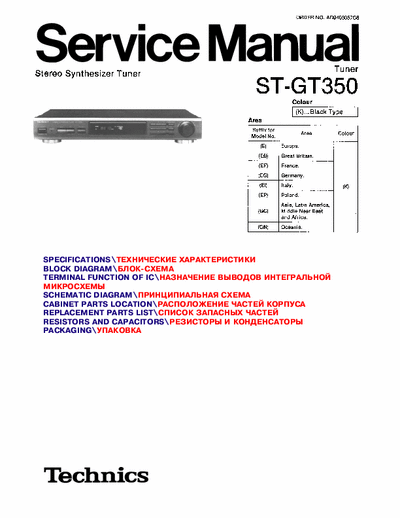 Technics STGT350 tuner