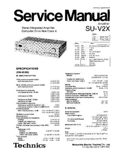 Technics SUV2X integrated amplifier